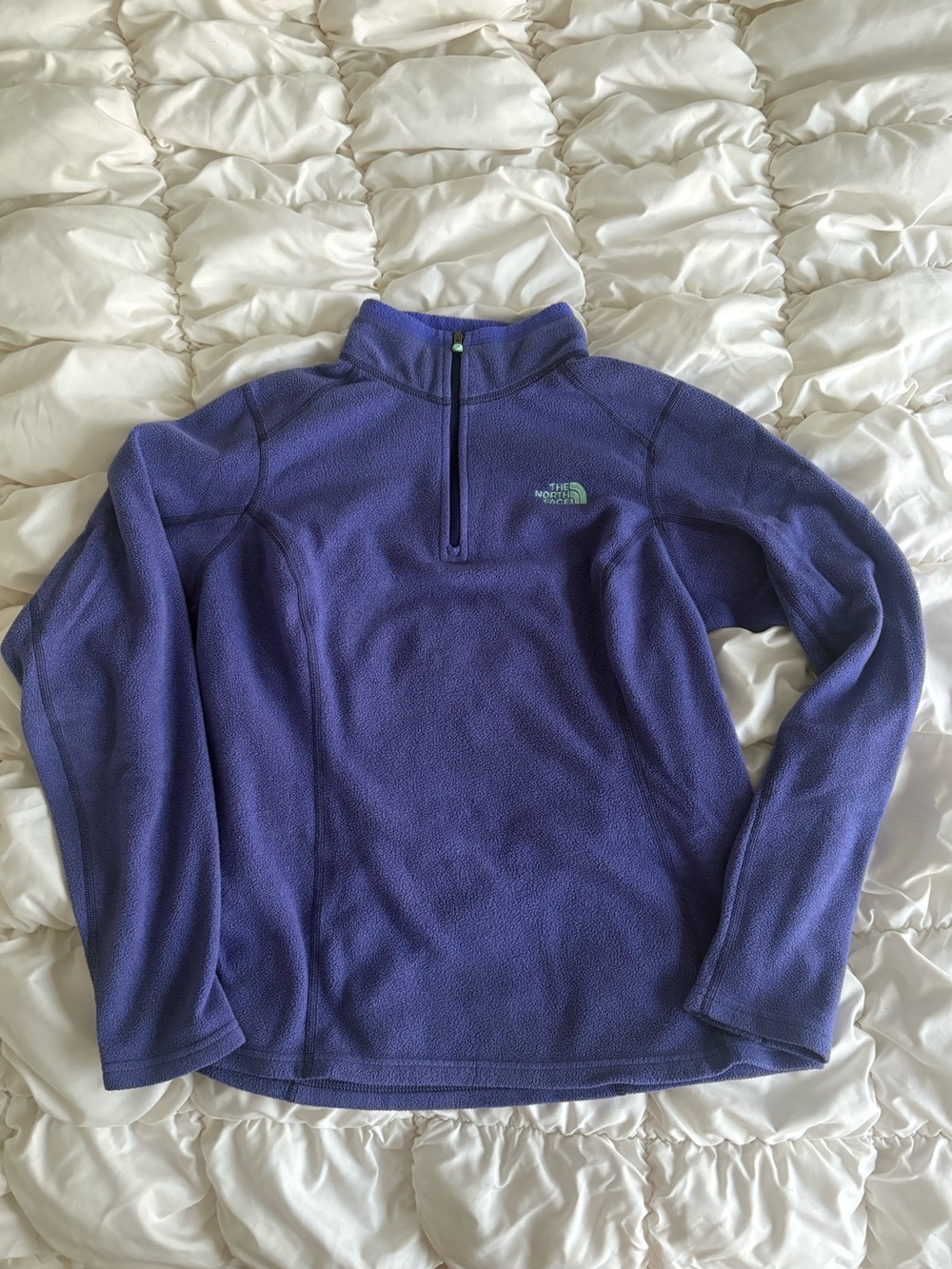 The North Face Women's Purple Half-Zip Fleece Pullover